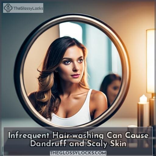 Infrequent Hair-washing Can Cause Dandruff and Scaly Skin
