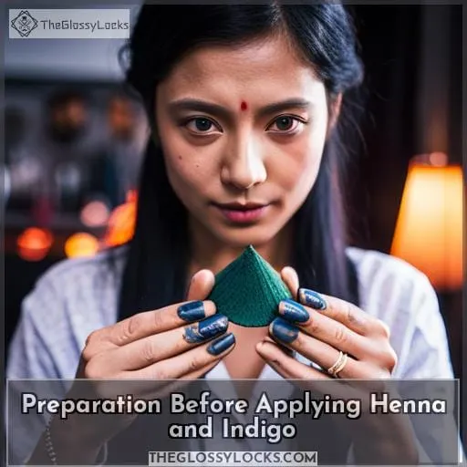 Preparation Before Applying Henna and Indigo