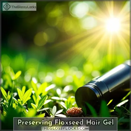 Preserving Flaxseed Hair Gel