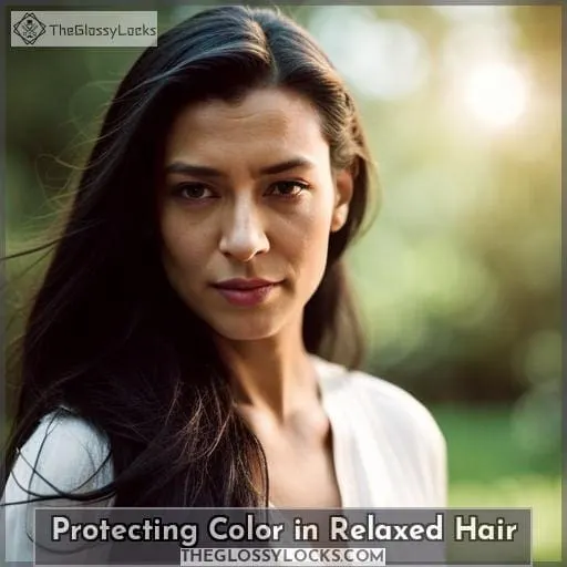 Protecting Color in Relaxed Hair