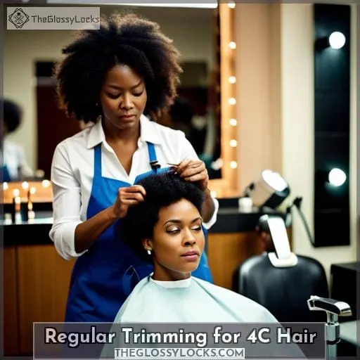 Regular Trimming for 4C Hair