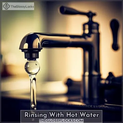 Rinsing With Hot Water
