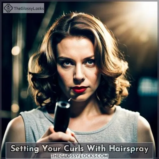Setting Your Curls With Hairspray