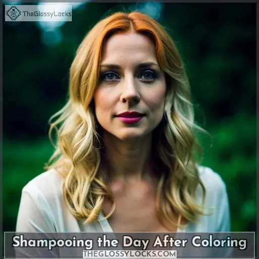 Shampooing the Day After Coloring