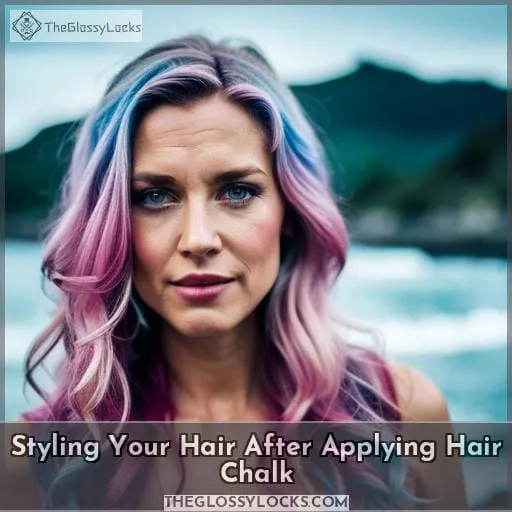 Styling Your Hair After Applying Hair Chalk