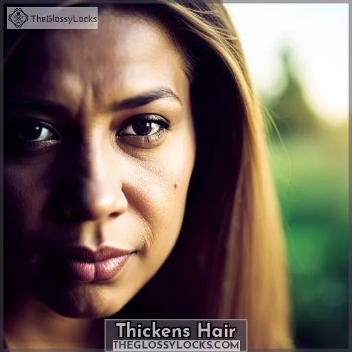 Thickens Hair