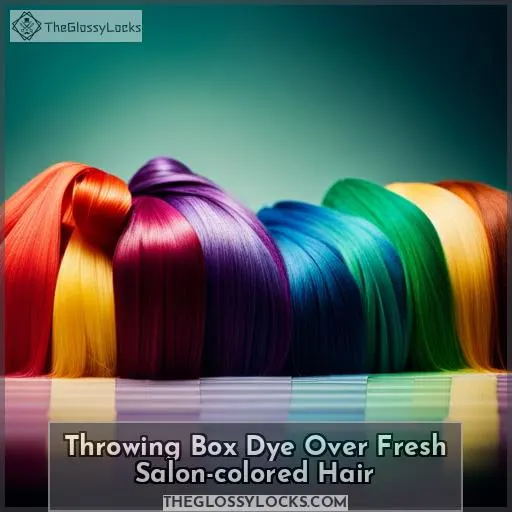 Throwing Box Dye Over Fresh Salon-colored Hair