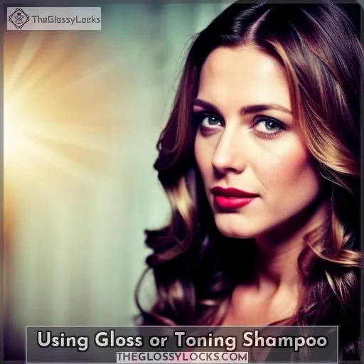 Using Gloss or Toning Shampoo