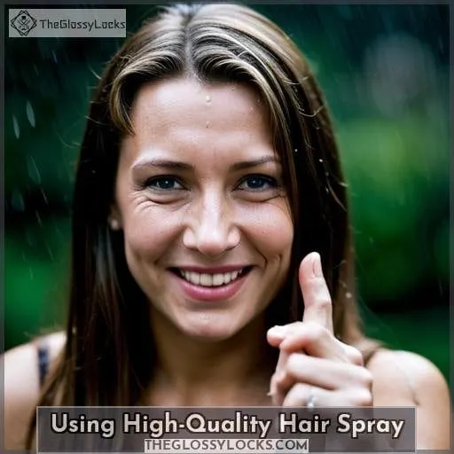 Using High-Quality Hair Spray