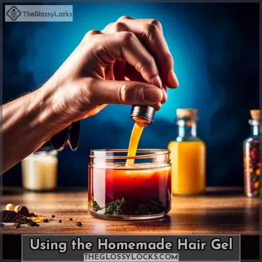Using the Homemade Hair Gel