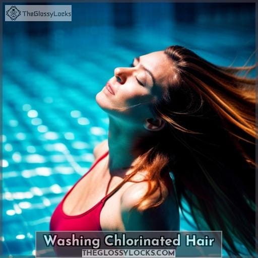 Washing Chlorinated Hair