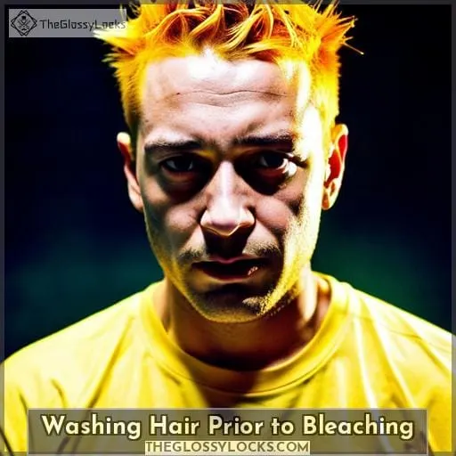 Washing Hair Prior to Bleaching