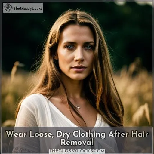 Wear Loose, Dry Clothing After Hair Removal