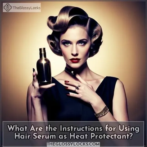 What Are the Instructions for Using Hair Serum as Heat Protectant?