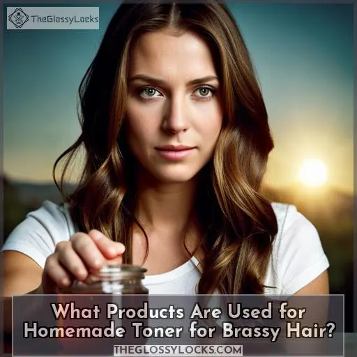 What Products Are Used for Homemade Toner for Brassy Hair?