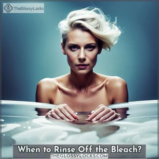 When to Rinse Off the Bleach