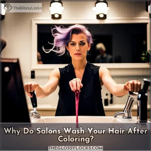 Why Do Salons Wash Your Hair After Coloring