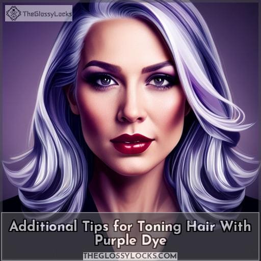 Additional Tips for Toning Hair With Purple Dye