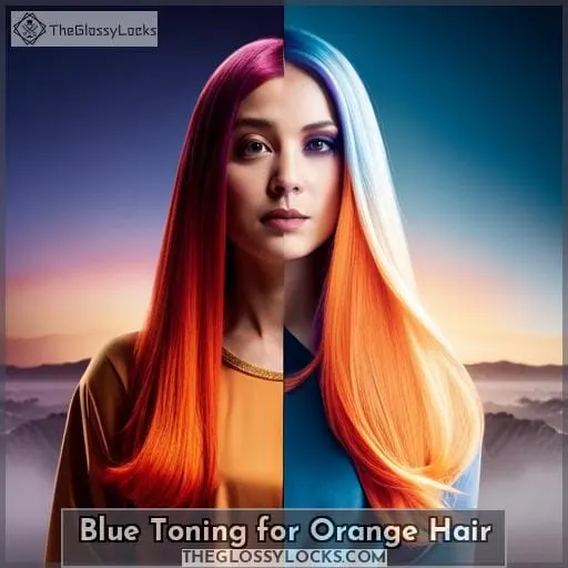 Blue Toning for Orange Hair