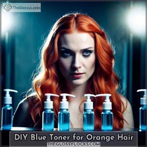 DIY Blue Toner for Orange Hair