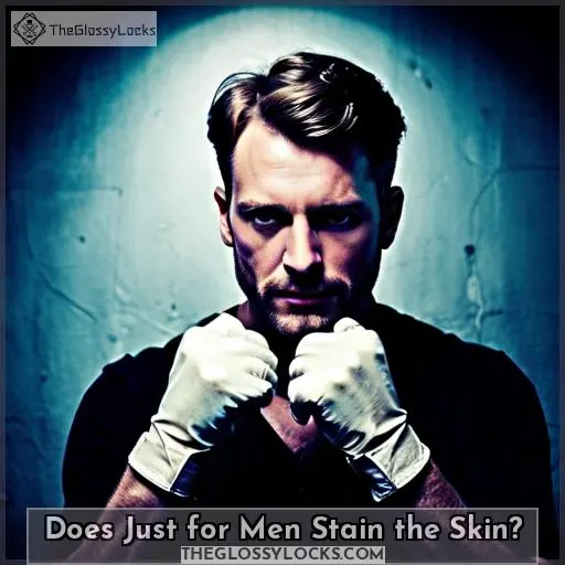 Does Just for Men Stain the Skin