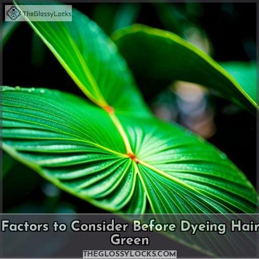 Factors to Consider Before Dyeing Hair Green