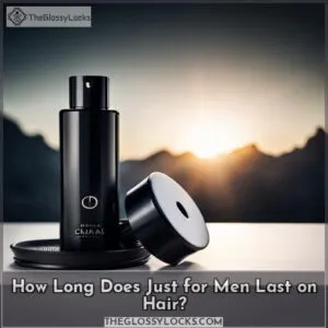 how long does just for men last on hair