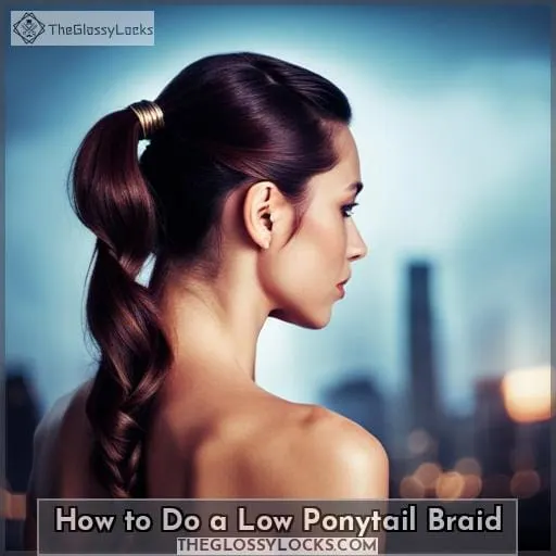 How to Do a Low Ponytail Braid