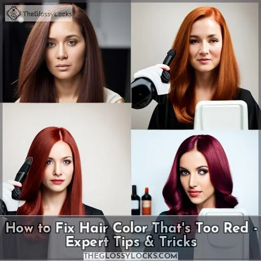 how to fix hair color that is too red