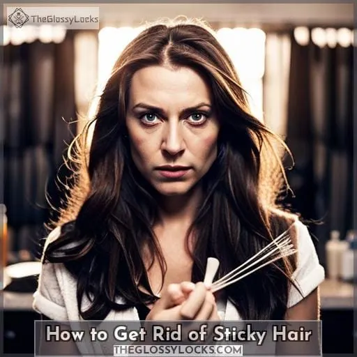 How to Get Rid of Sticky Hair