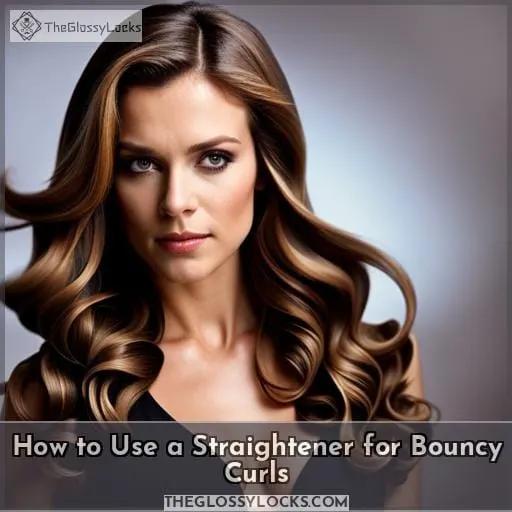 How to Use a Straightener for Bouncy Curls