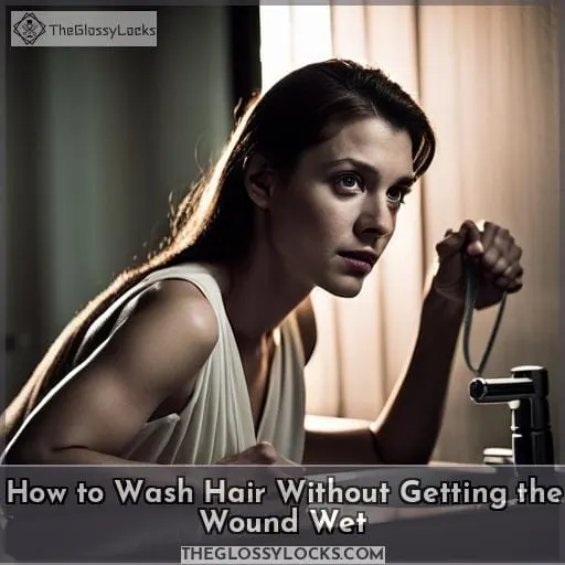 How to Wash Hair Without Getting the Wound Wet