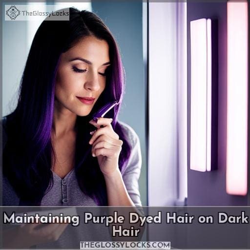 Maintaining Purple Dyed Hair on Dark Hair