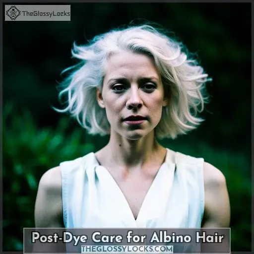 Post-Dye Care for Albino Hair