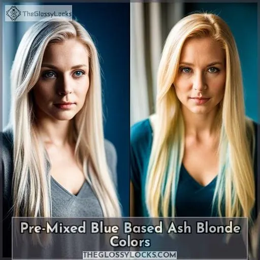 Pre-Mixed Blue Based Ash Blonde Colors