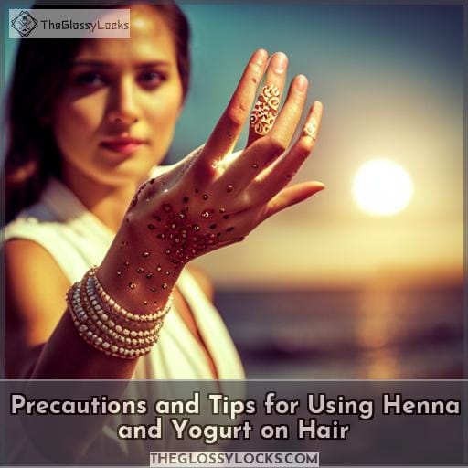 Precautions and Tips for Using Henna and Yogurt on Hair