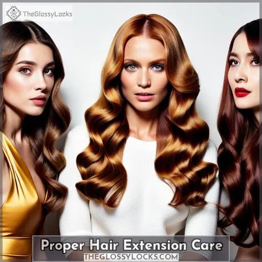 Proper Hair Extension Care