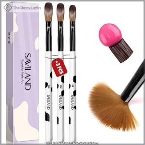 Saviland 3pcs Acrylic Nail Brush B09K44K9HG