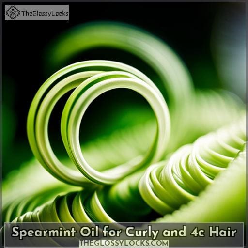 Spearmint Oil for Curly and 4c Hair