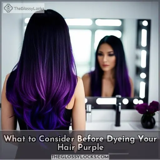 What to Consider Before Dyeing Your Hair Purple