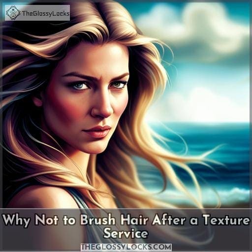 Why Not to Brush Hair After a Texture Service