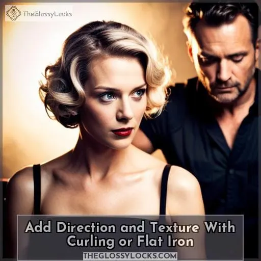 Add Direction and Texture With Curling or Flat Iron