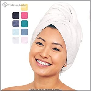 AQUIS Microfiber Hair Towel, Water-Wicking, B000AM82GM