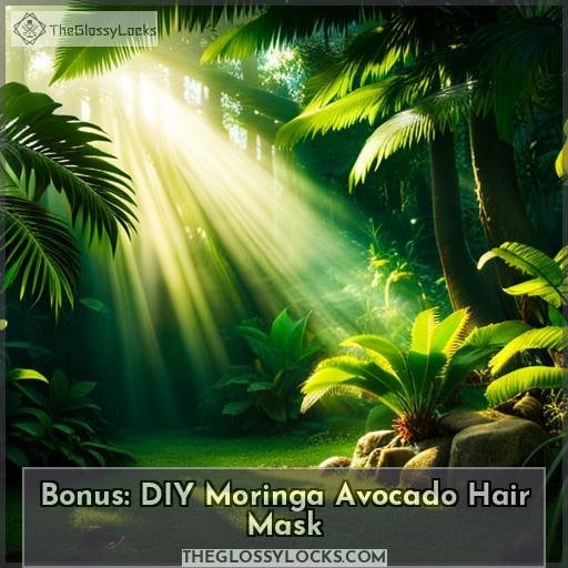 Bonus: DIY Moringa Avocado Hair Mask