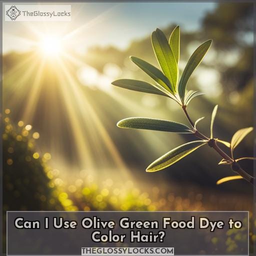 Can I Use Olive Green Food Dye to Color Hair