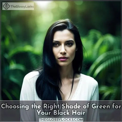 Choosing the Right Shade of Green for Your Black Hair