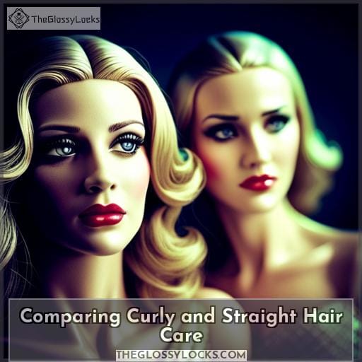 Comparing Curly and Straight Hair Care