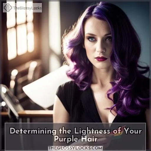 Determining the Lightness of Your Purple Hair