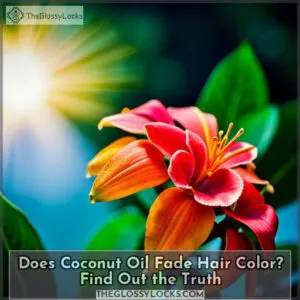 does coconut oil fade hair color