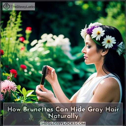 How Brunettes Can Hide Gray Hair Naturally